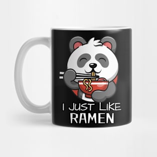 I just like ramen kawaii panda Mug